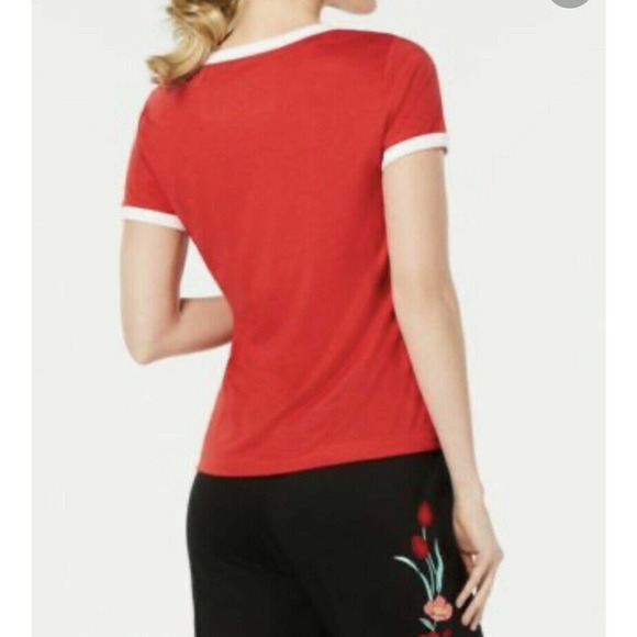 Jenni Ringer Pajama TShirt Short Sleeve Sun Sleep Repeat Red Knit Shirt - Picture 2 of 2